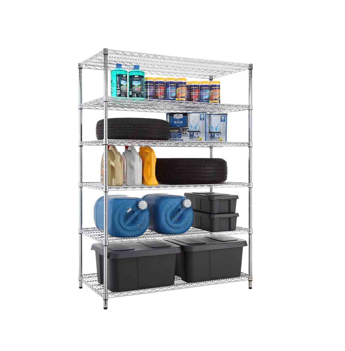 6-Tier Steel Wire Shelf / Steel Wire Racking / Custom Steel Wire Racks