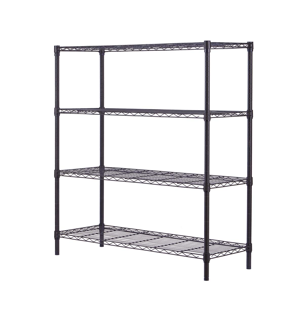 4-Tier Garage Wire Shelf / NSF Chrome Wire Shelf / Heavy Duty Metal Garage Shelving Unit