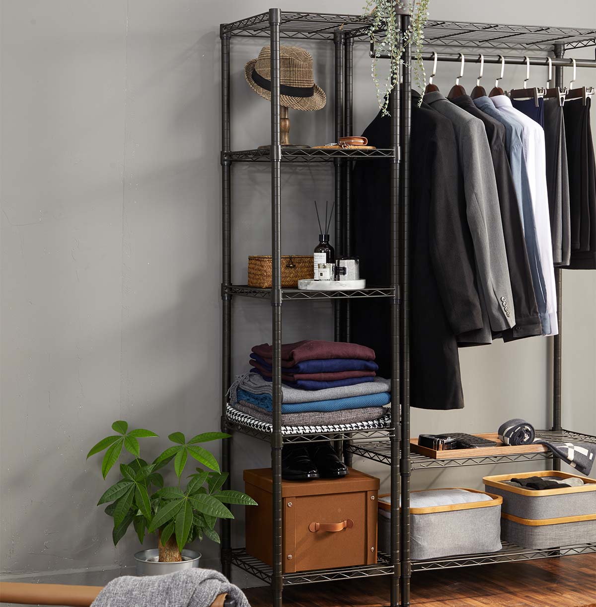 5-shelf wire storage rack sales