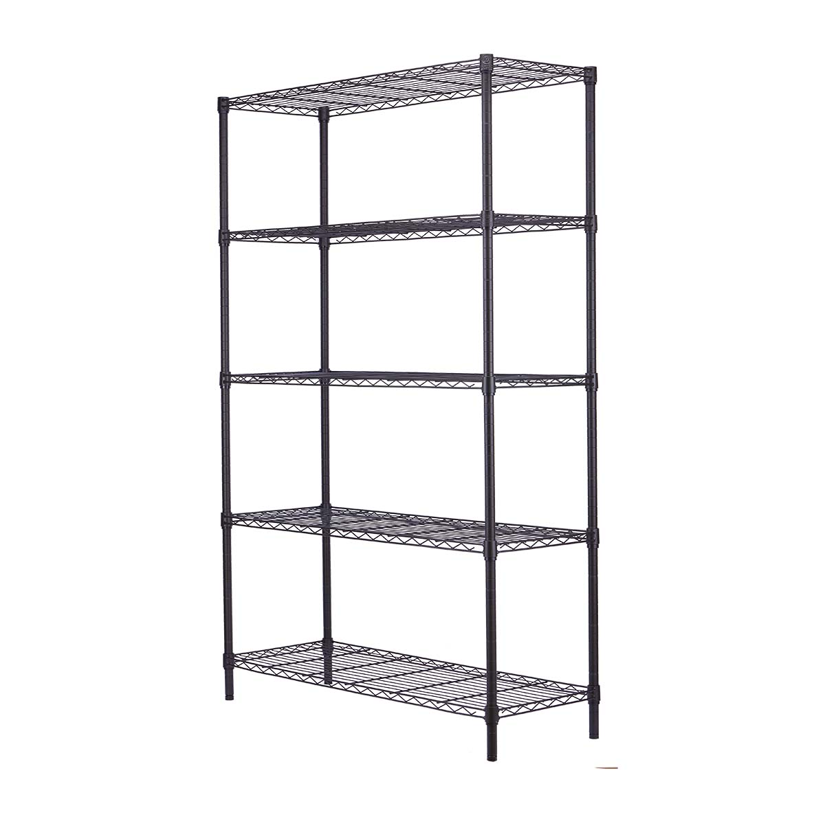 5-Tier Warehouse Storage Wire Shelf / Heavy Duty Metal Garage Shelving Unit