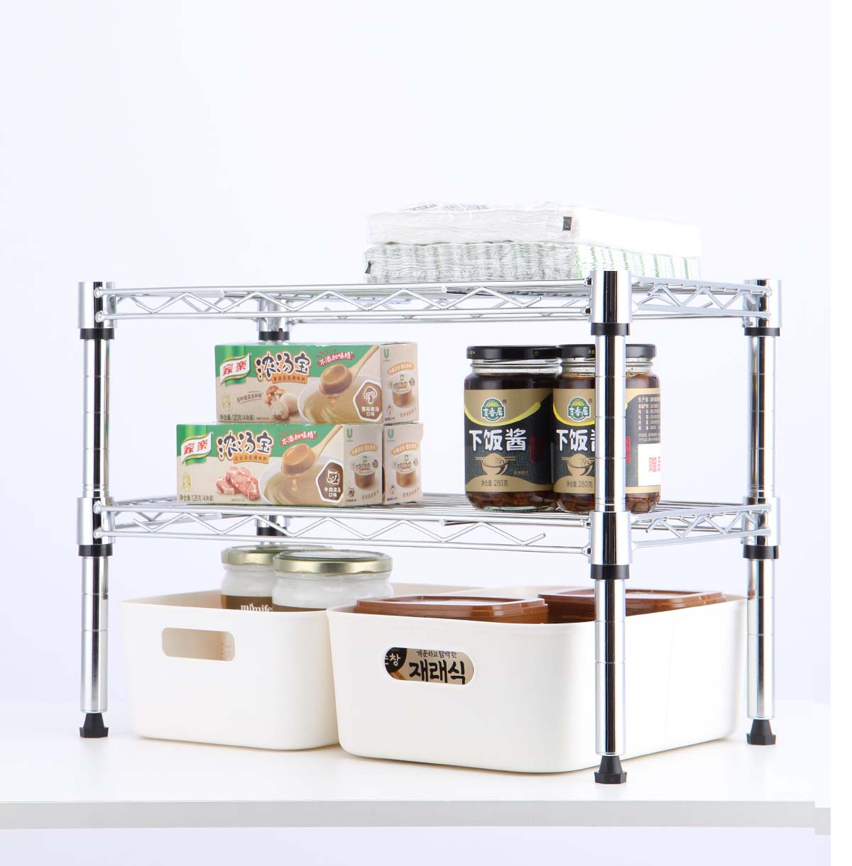 wire storage rack kitchen Vendor