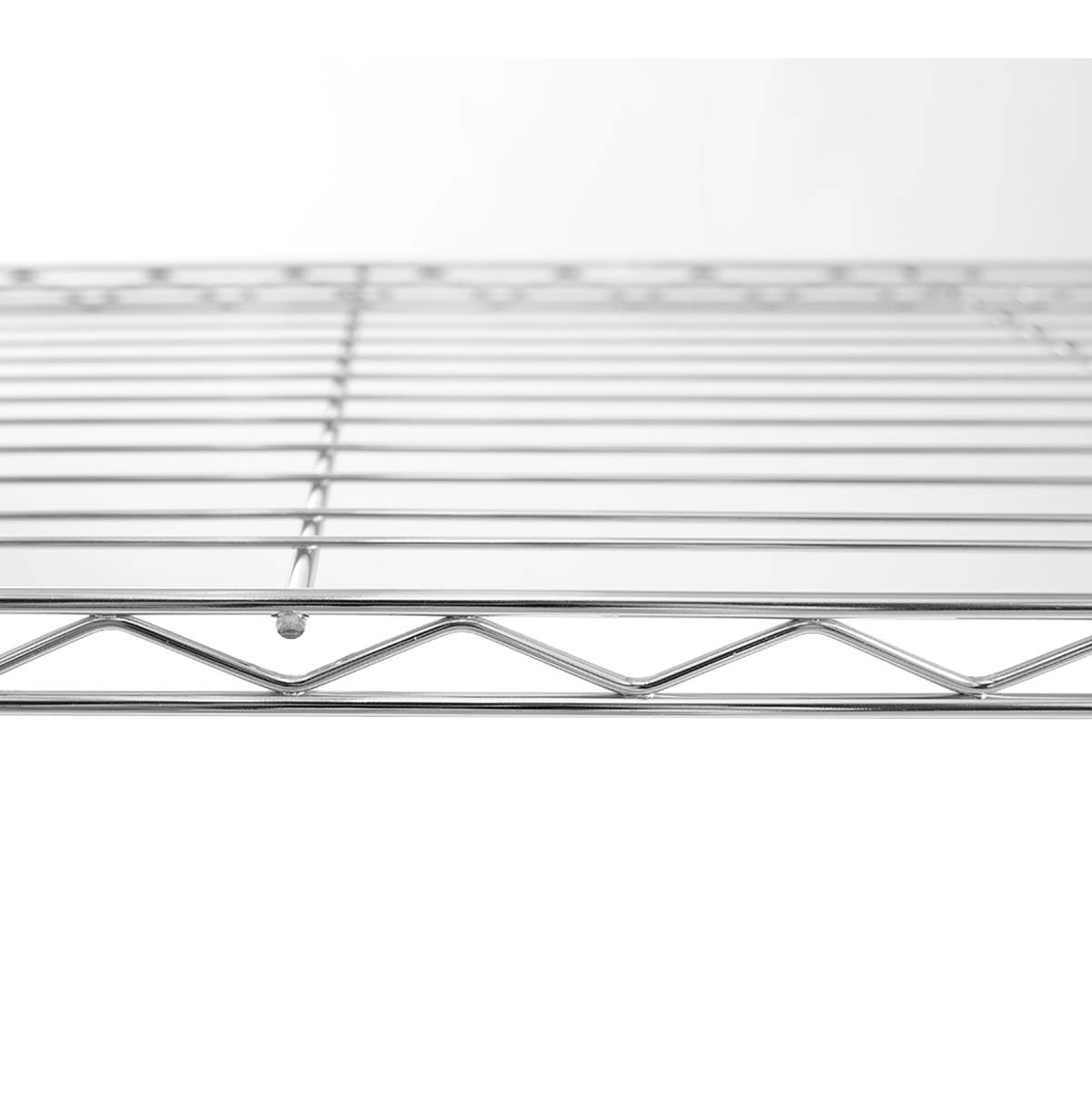 5-Tier Chrome Wire Warehouse Shelving / Storage Shelving Units / Steel Organizer Wire Rack Chrome