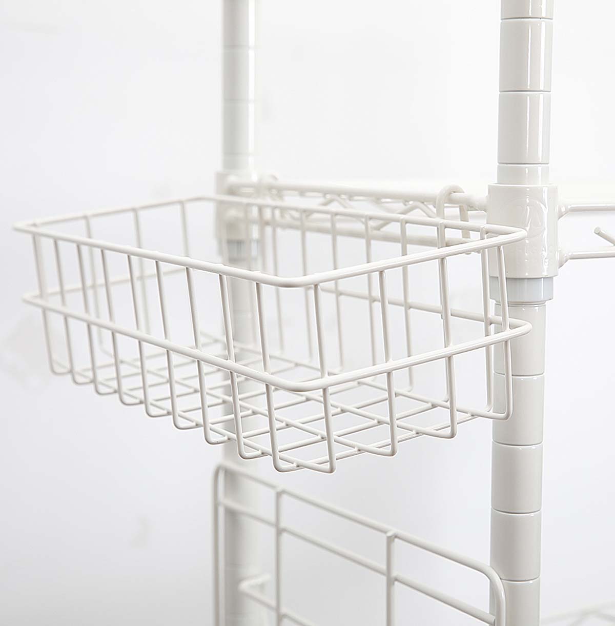 2-Tier Metal Bathroom Shelves Over Toilet / Metal Bathroom Shelves Freestanding / Chrome Metal Wire Bathroom Shelving