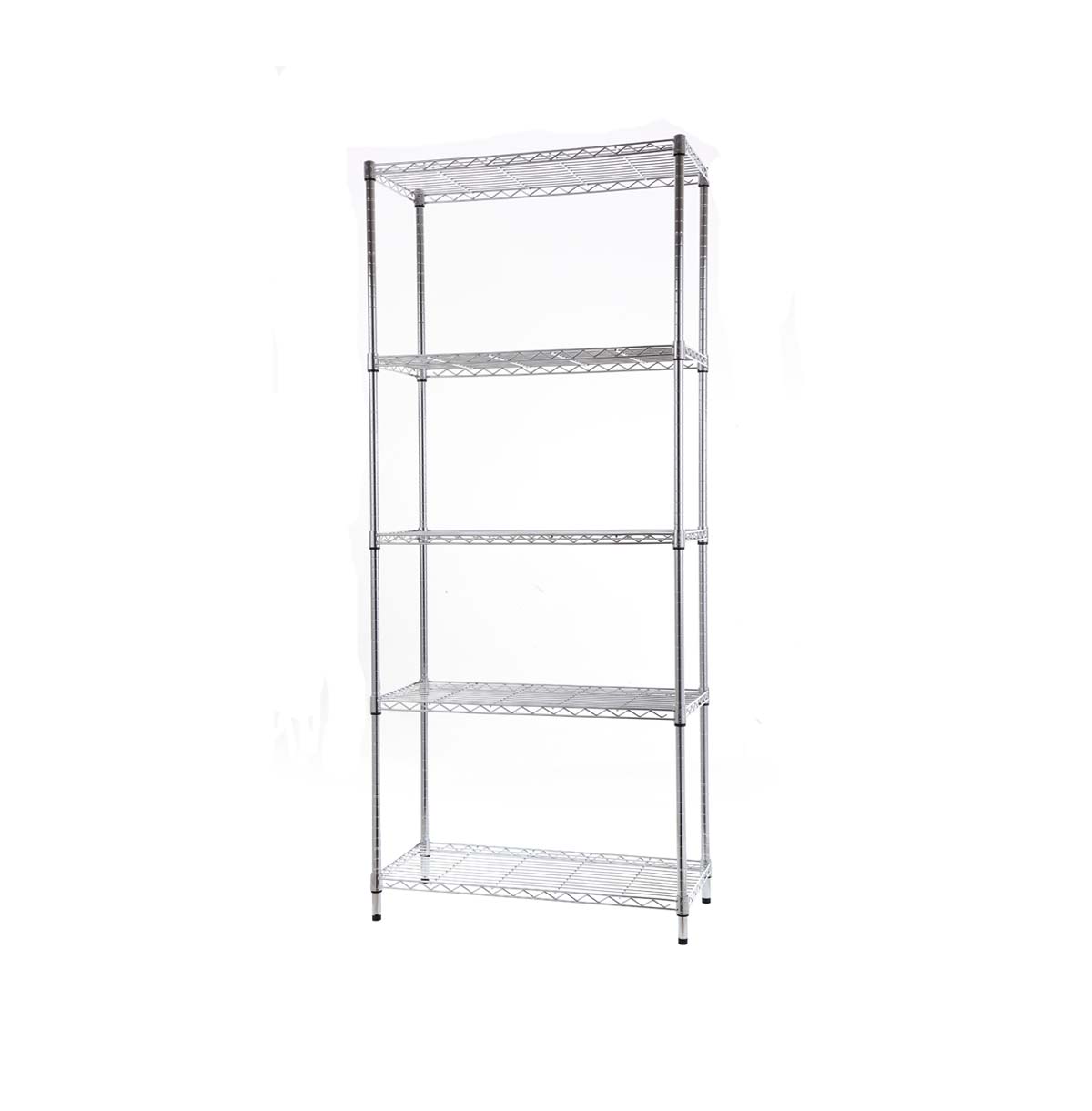 5-Tier Chrome Wire Shelf / Wire Corner Shelving Unit / Steel Wire Rack Shelving / Custom Steel Wire Racks