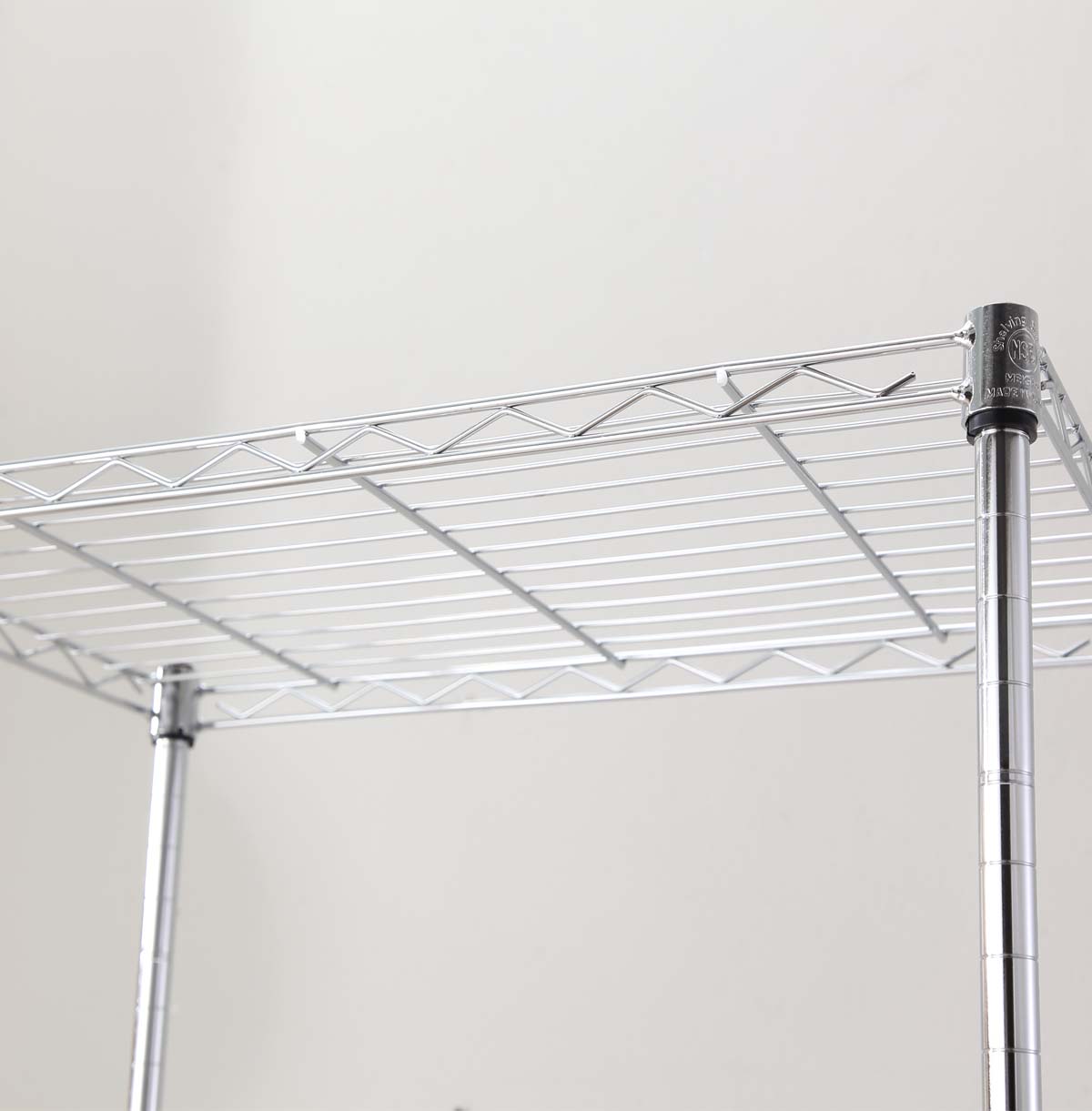 5-Tier Commercial Grade Heavy Duty Steel Wire Shelving Unit in Chrome / Adjustable Wire Storage Rack