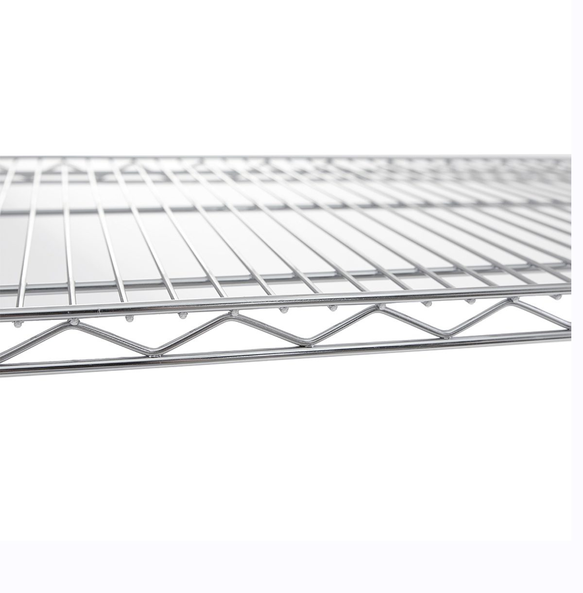 4-Tier Wire Shelf for Industry Storage / Boltless Steel Shelving Unit / Metal Wire Shelving Unit