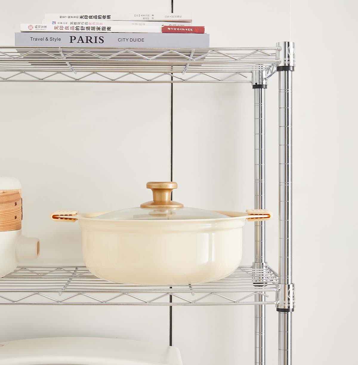 4-shelf wire storage rack maker