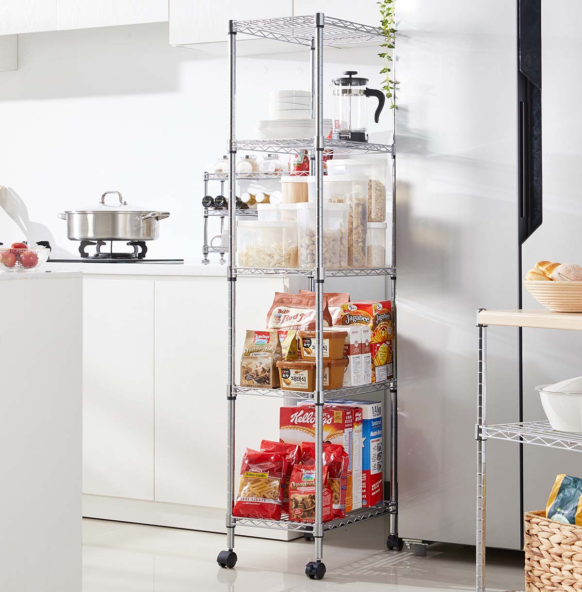 5-shelf wire storage rack maker