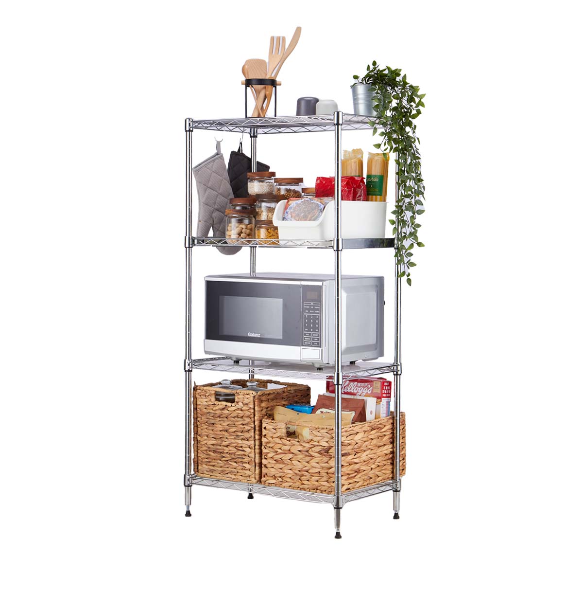 wire corner shelving unit supplier