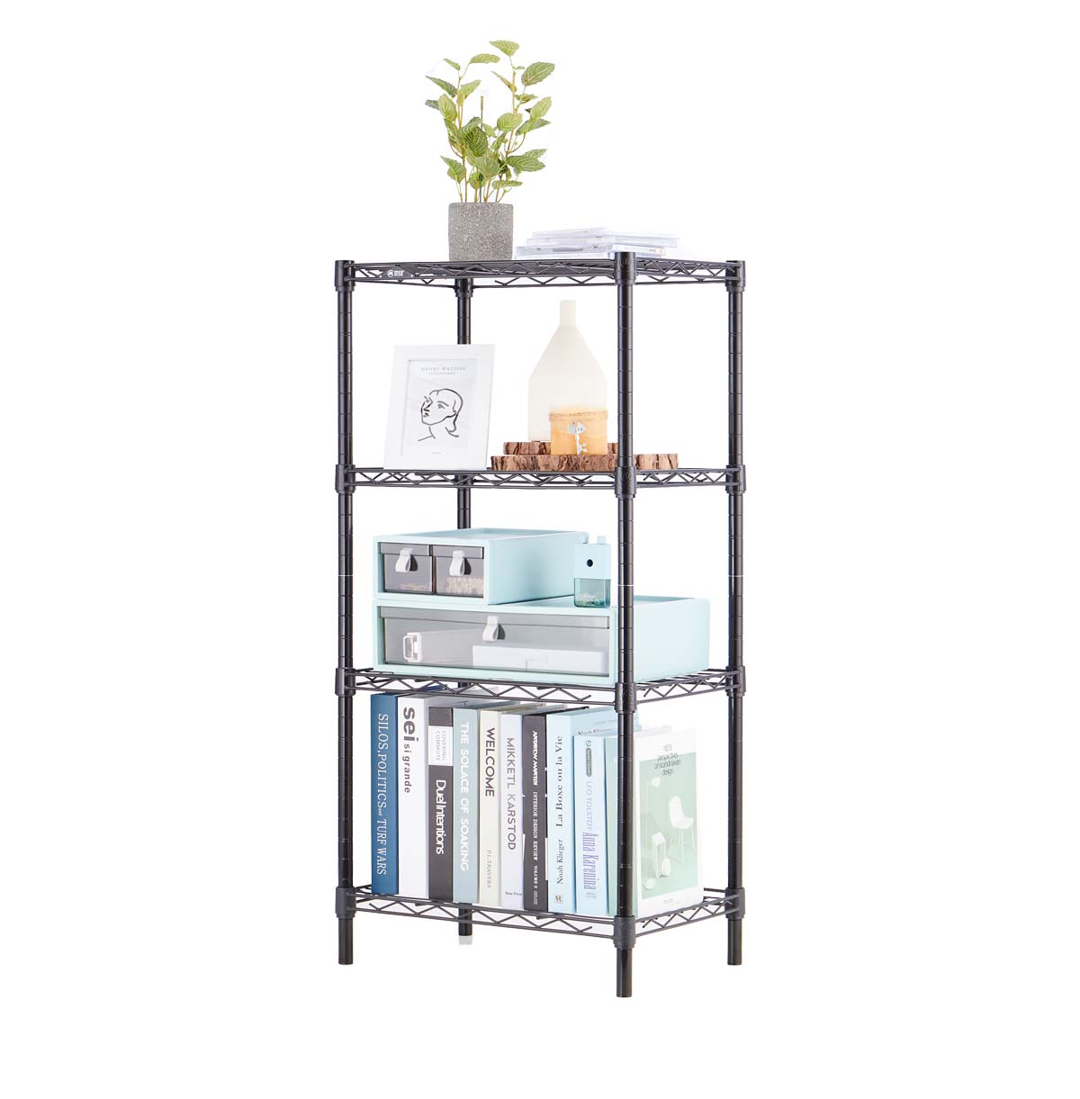 4 tier wire shelving unit Manufacturing