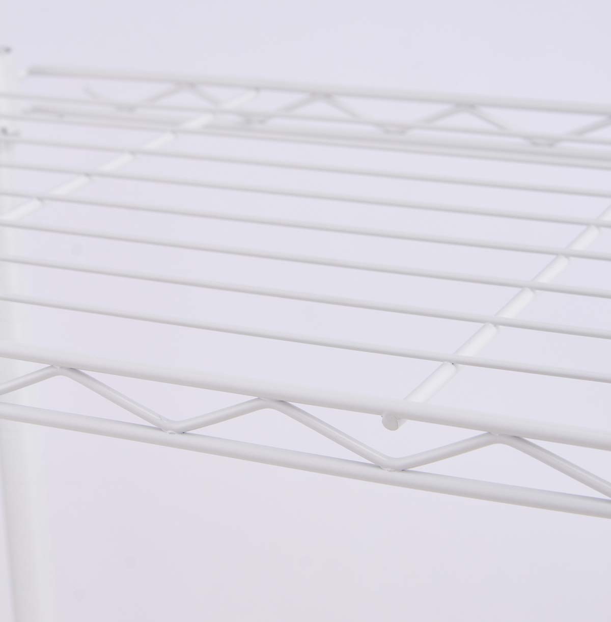 4-Tier Utility Shelving Unit / Metal Storage Shelves / Steel Wire Rack / Boltless Steel Shelving