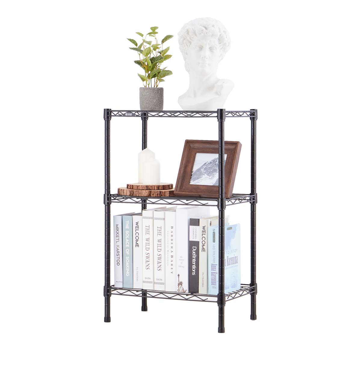 3-Tier Wire Shelving Unit / Metal Storage Shelves / Metal Display Shelving