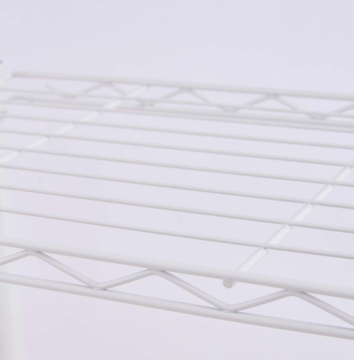 4-Tier Wire Pantry Shelving Unit / Storage Shelving Unit White / Boltless Shelving Steel Shelf / Wire Shelving Unit 30 Inches Wide