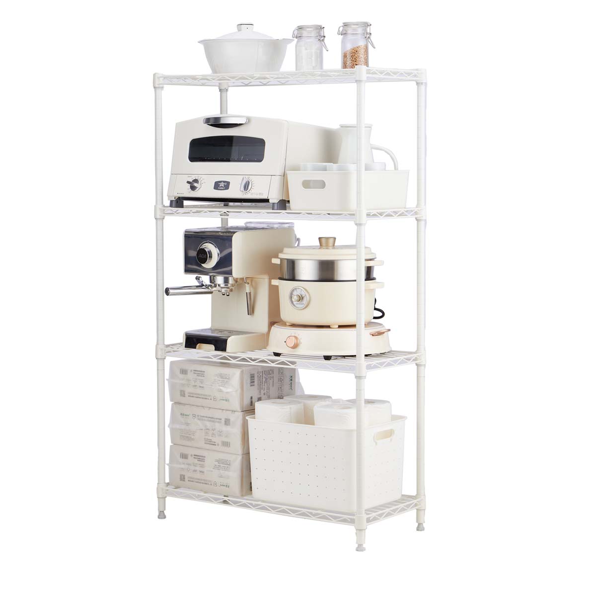 white wire shelving unit manufacturer