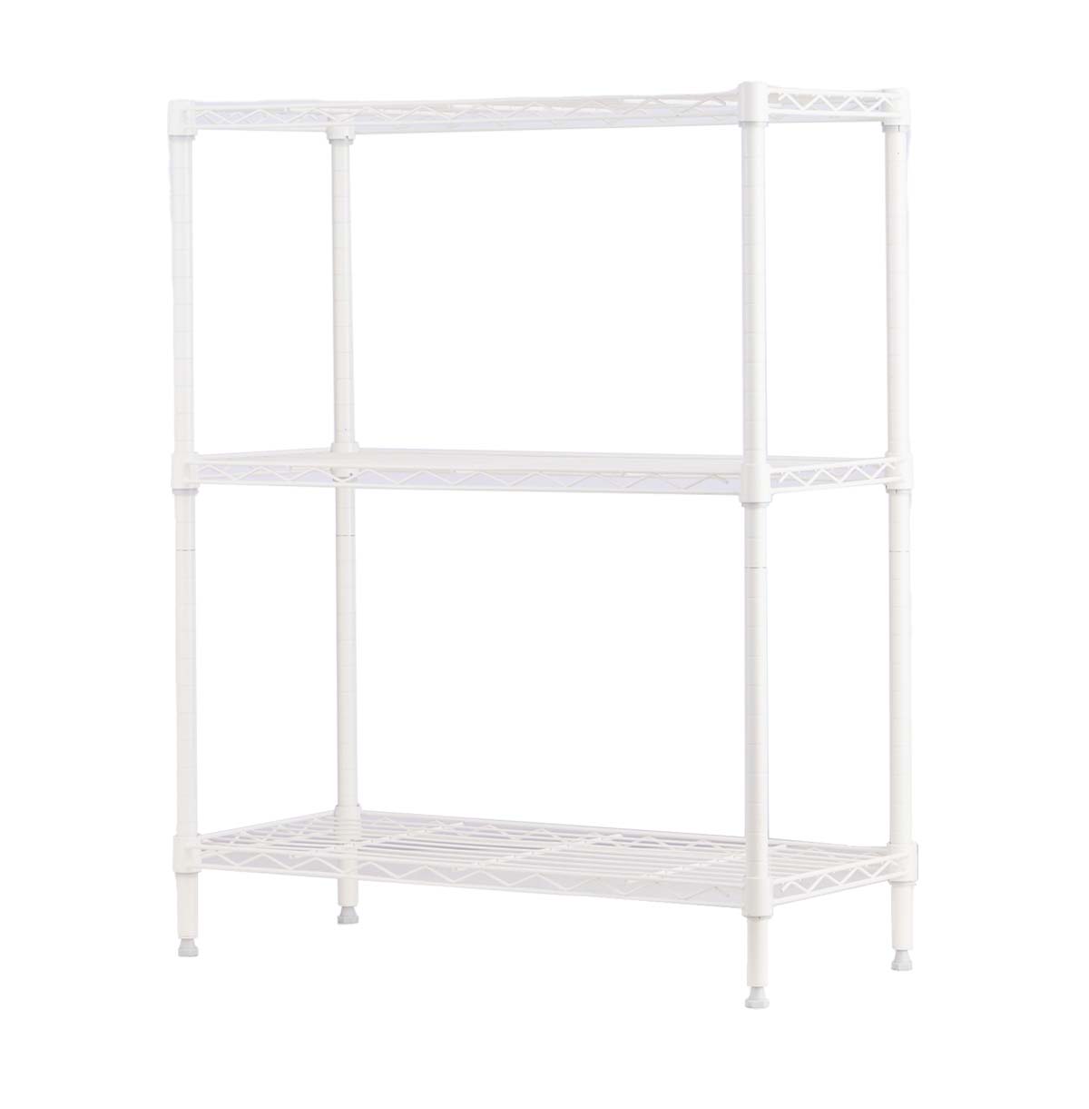 white metal bathroom shelves price