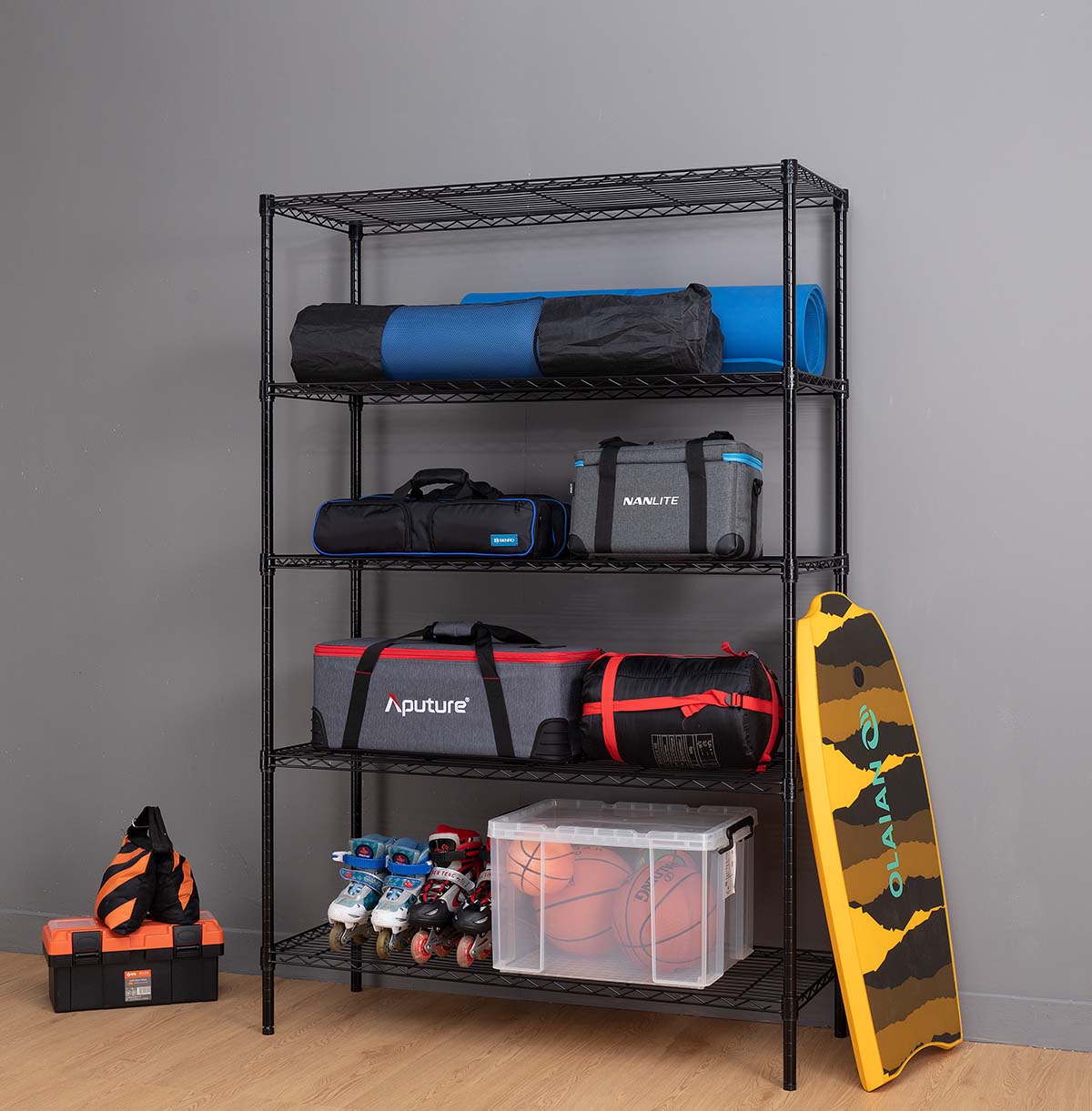 Steel Heavy Duty 5-Tier Utility Shelving Unit