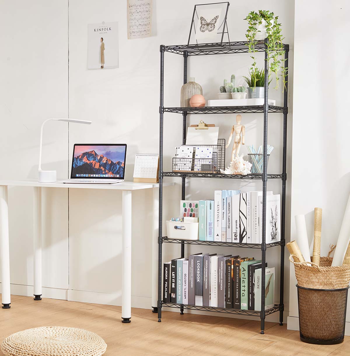 5-shelf wire storage rack price