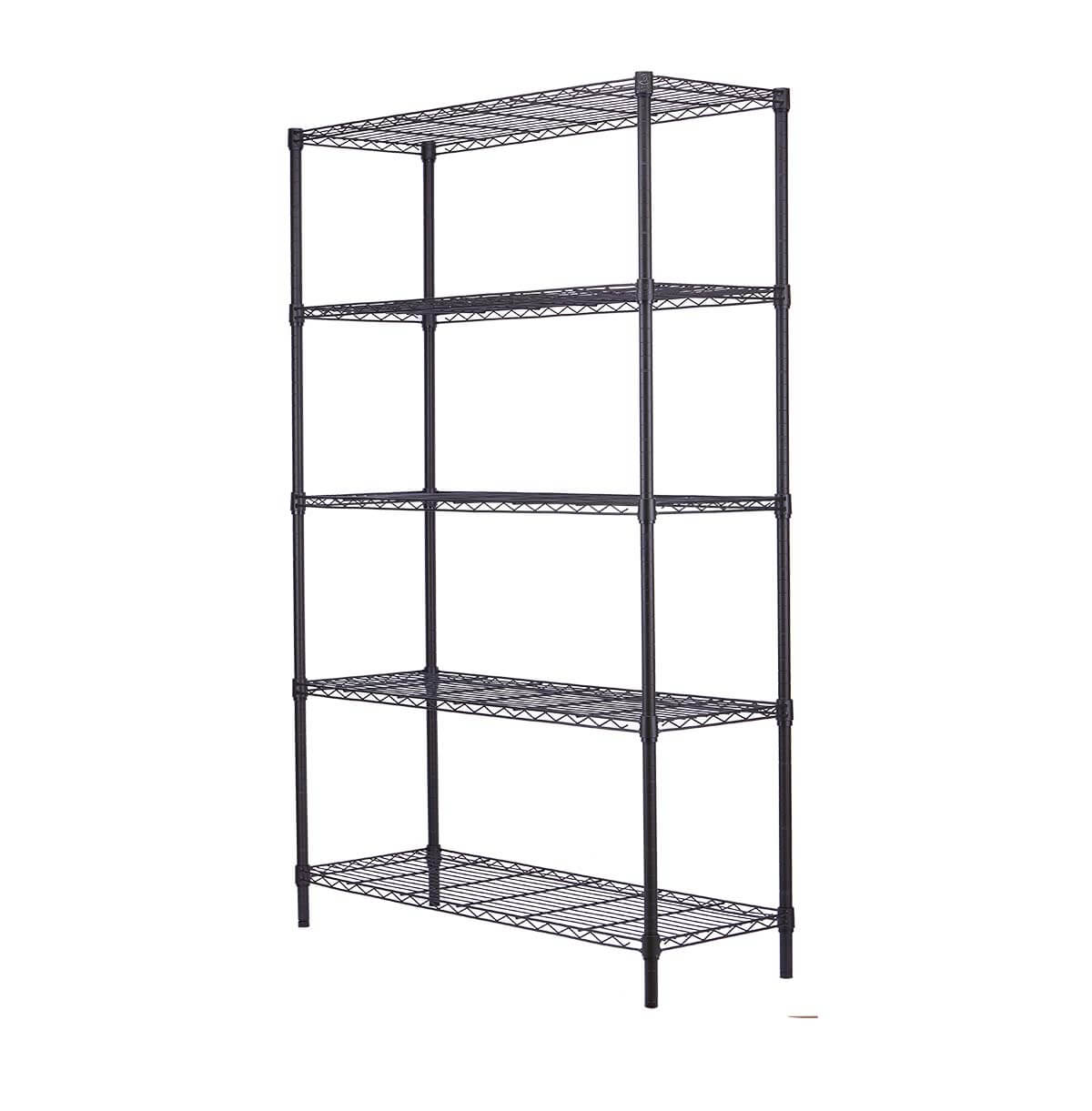  5-Tier Steel Heavy Duty Utility Shelving Unit /  Metal Steel Garage Shelving / Steel Wire Shelf 72