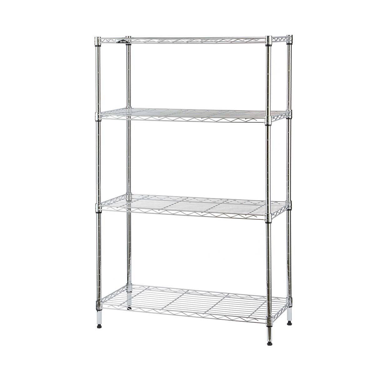 4-Tier Wire Chrome Shelving Unit / Mini Metal Wire Rack