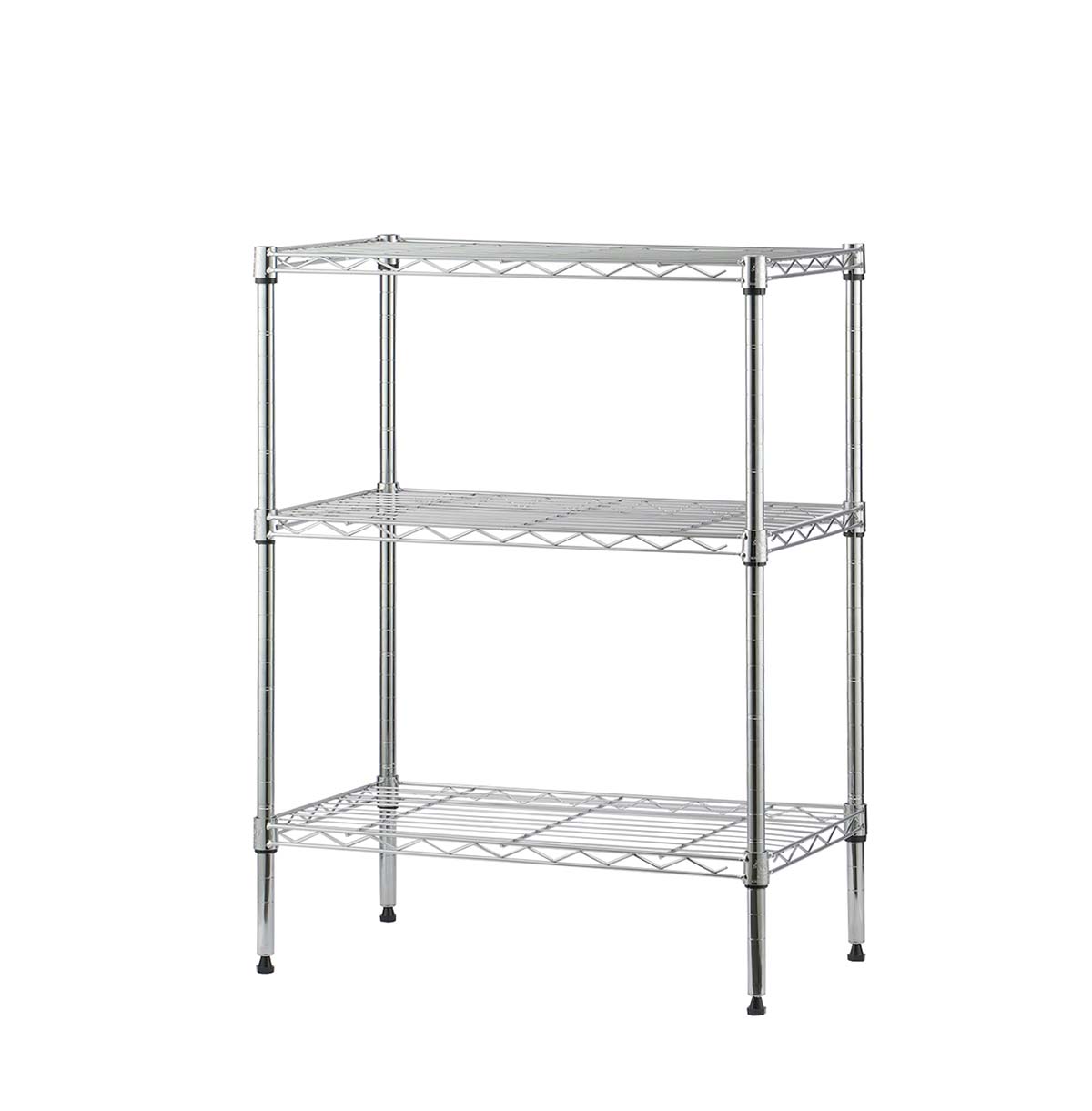 3-Tier Steel Organizer Wire Rack / Chrome Wire Shelving Unit/ Mini Shelving Unit  For Laundry & Bathroom 