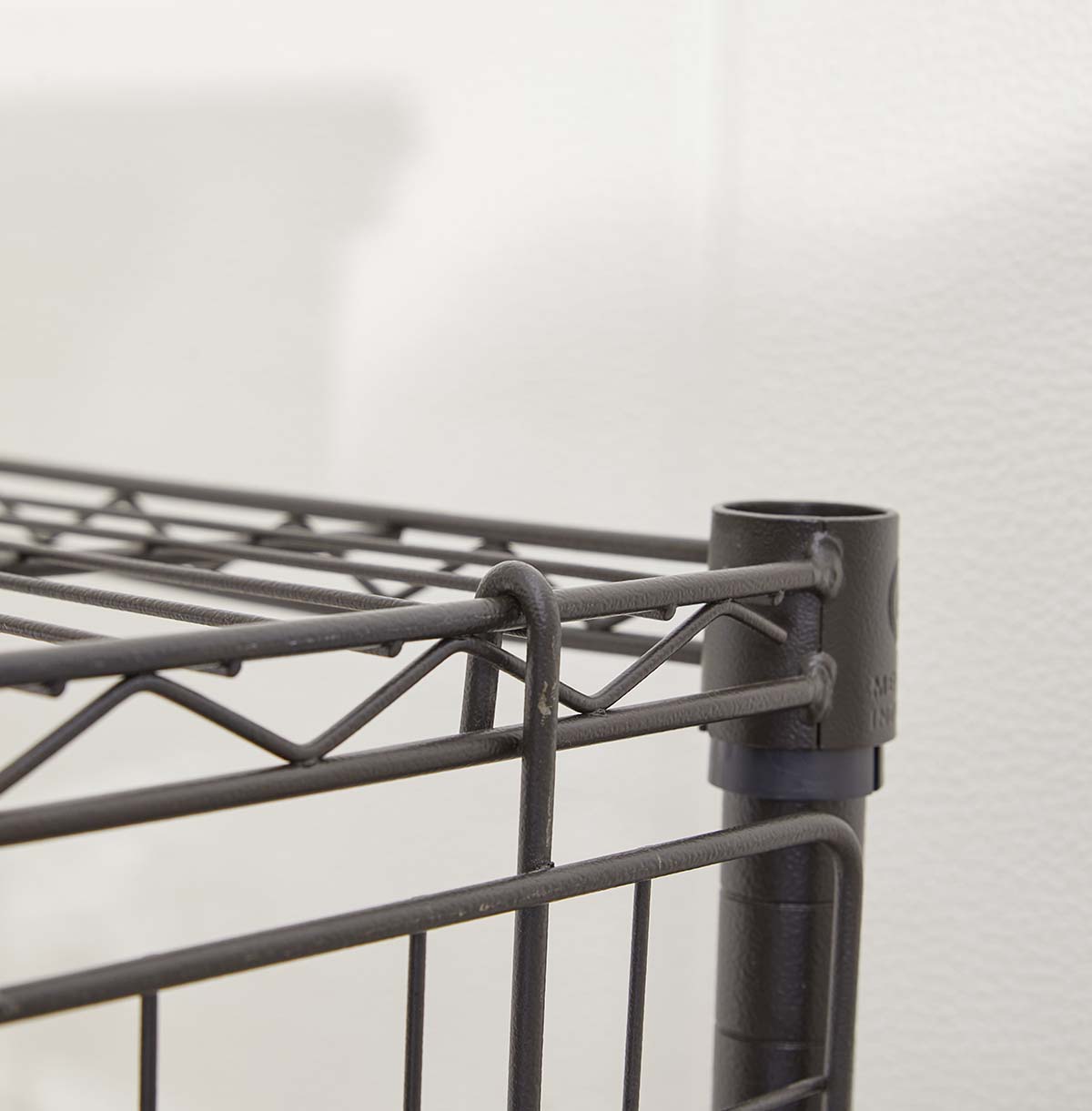 1-Tier Washing Machine Storage Rack with Hanging Rod and basket