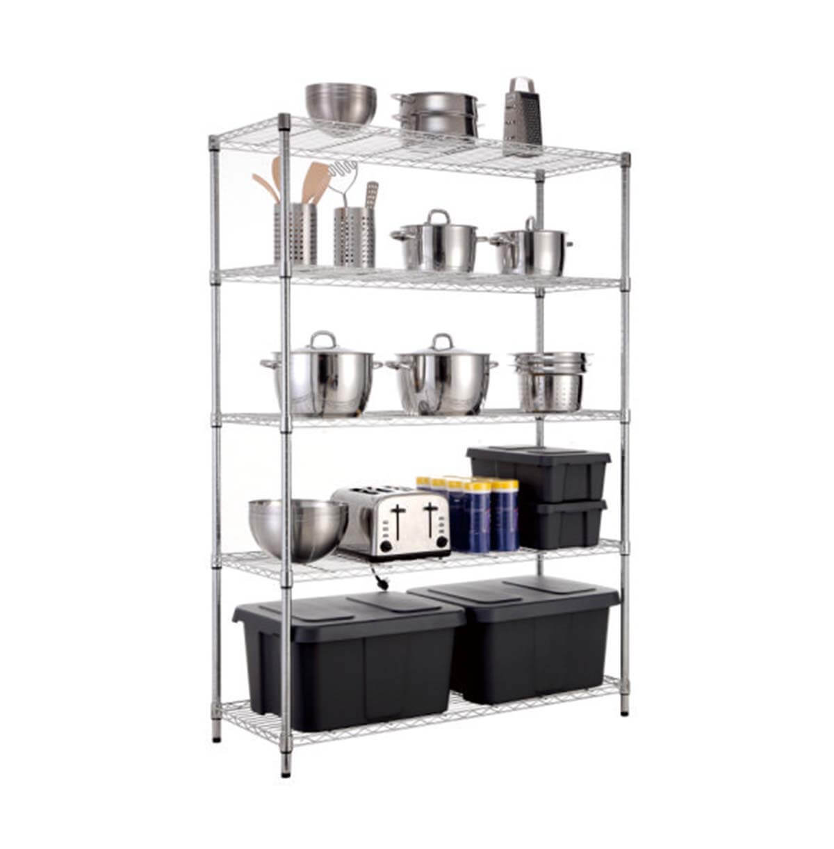 Wire Mesh Shelving Unit / Metal Wire Storage Rack / Custom Steel Wire Racks