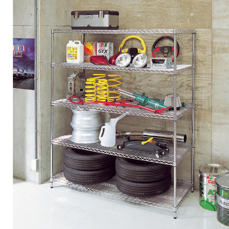 4-Tier 5 Tier Garage Storage Shelving Unit / Metal Steel Garage Shelving / Heavy Duty Metal Garage Shelving