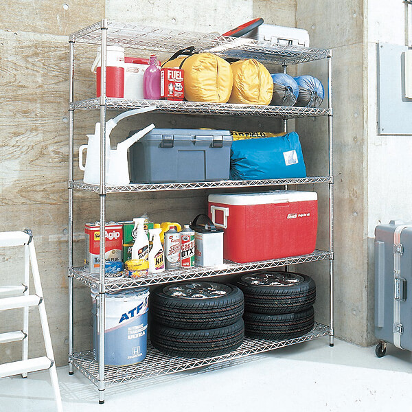 4-Tier 5 Tier Garage Storage Shelving Unit / Metal Steel Garage Shelving / Heavy Duty Metal Garage Shelving