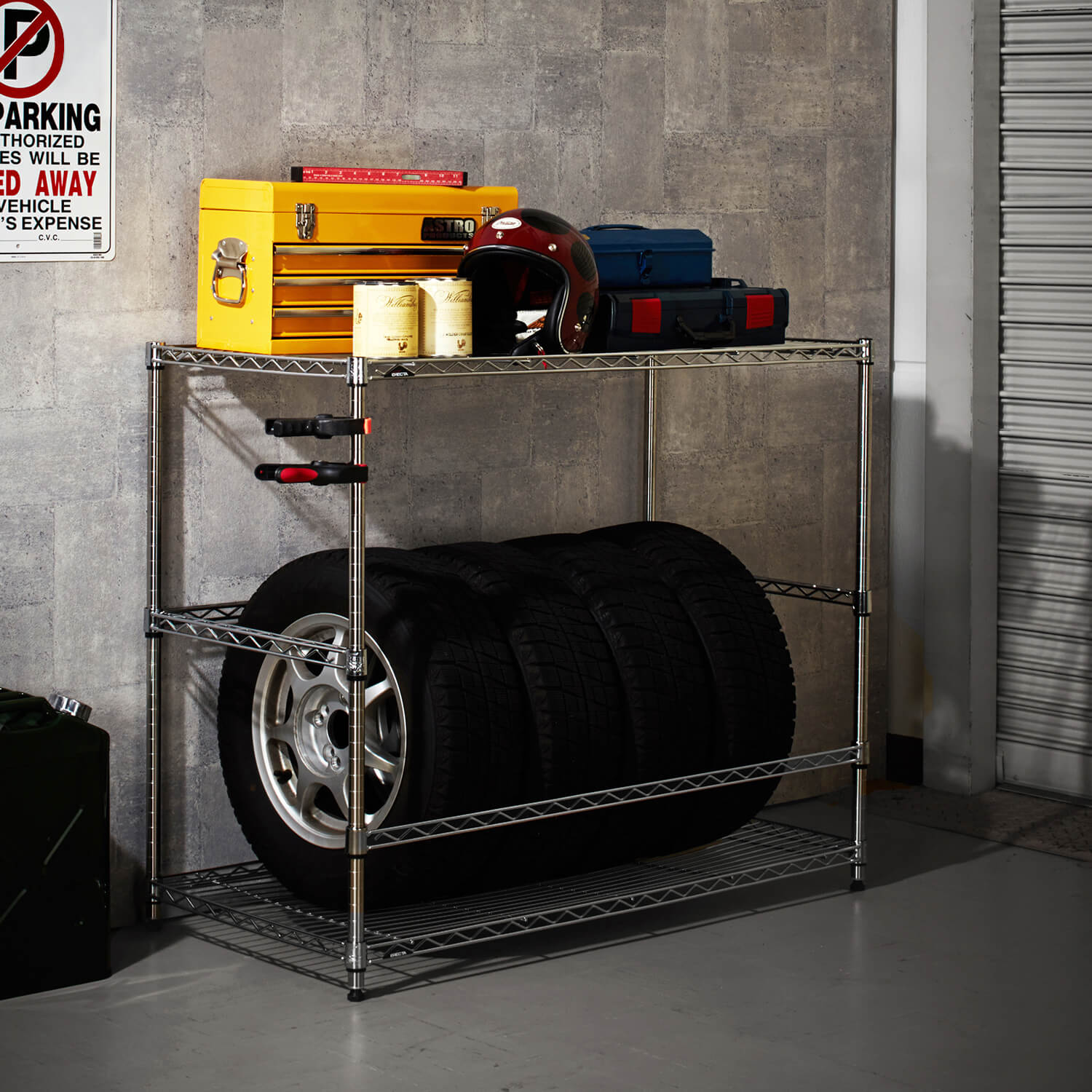 4-Tier 5 Tier Garage Storage Shelving Unit / Metal Steel Garage Shelving / Heavy Duty Metal Garage Shelving