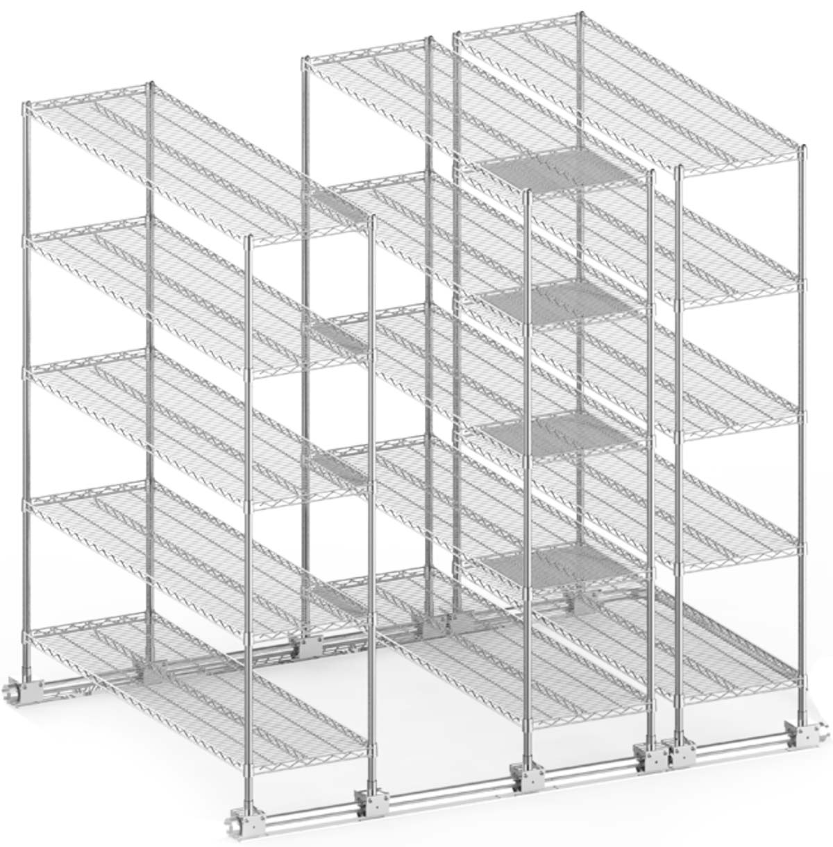 Chrome Sliding Wire Shelf / Metal Sliding Wire Rack / Custom Steel Wire Racks / Steel Wire Rack Manufacturer