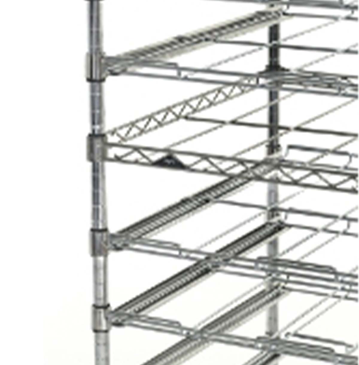 Metal Wire Rack Freestanding Floor Bar Storage & Display Shelf