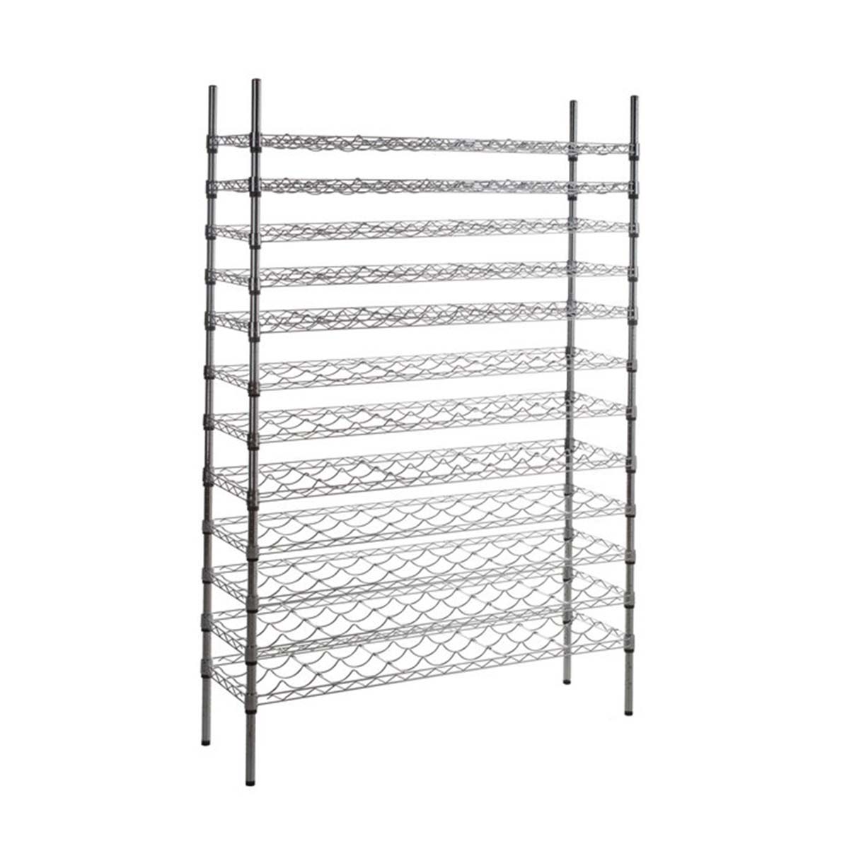 Metal Wire Rack Freestanding Floor Bar Storage & Display Shelf