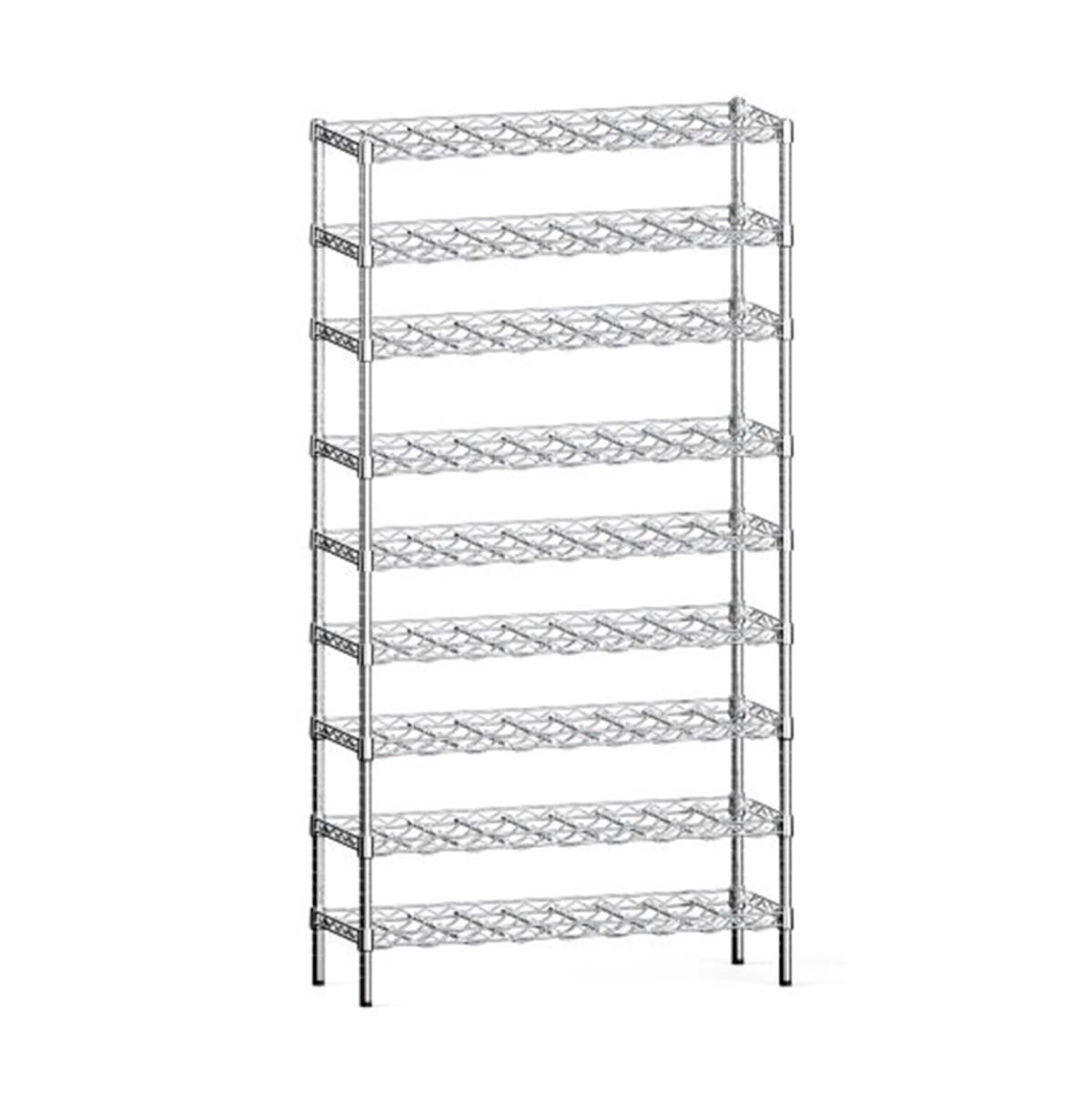 Metal Wire Rack Freestanding Floor Bar Storage & Display Shelf