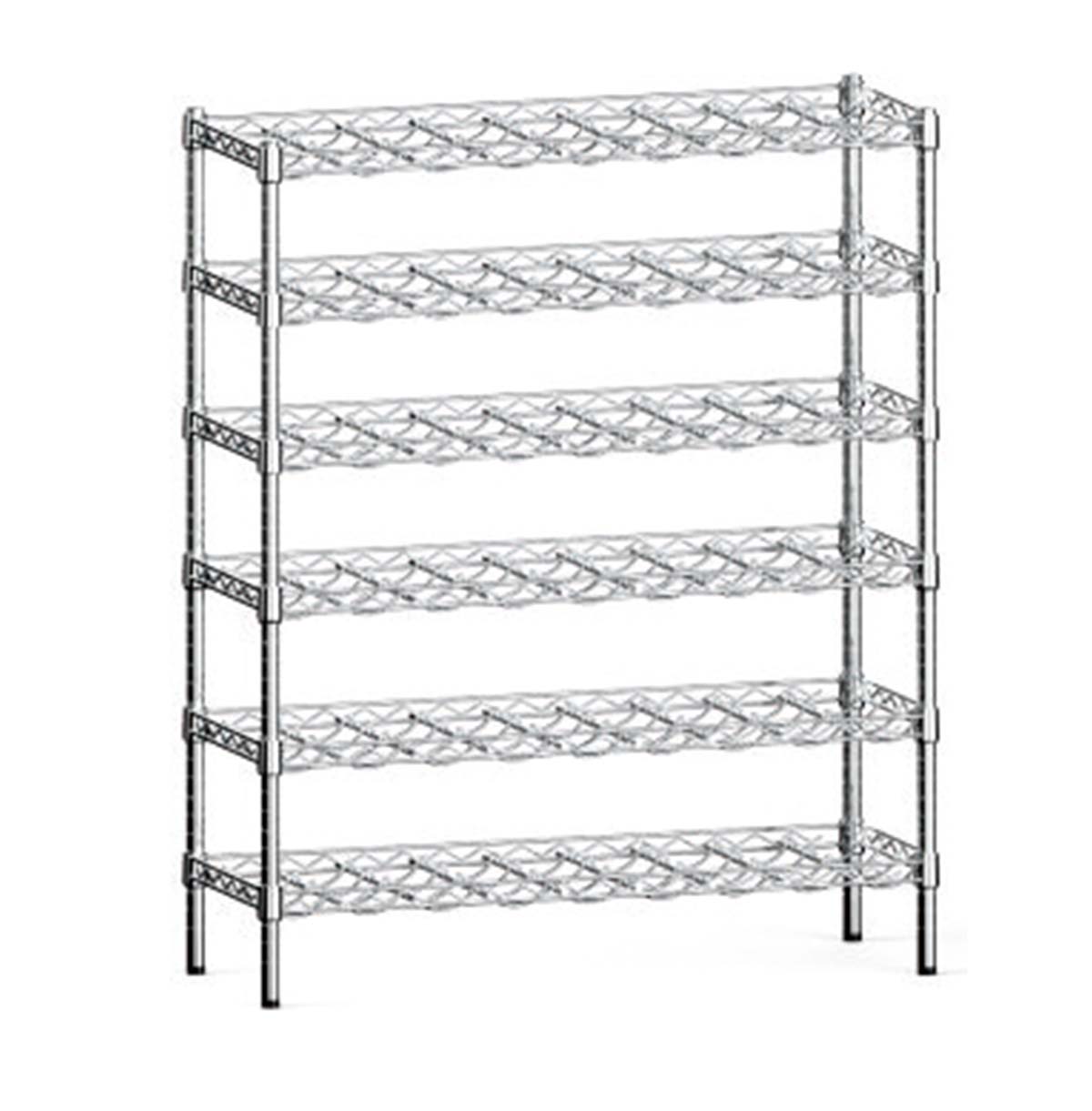 Metal Wire Rack Freestanding Floor Bar Storage & Display Shelf