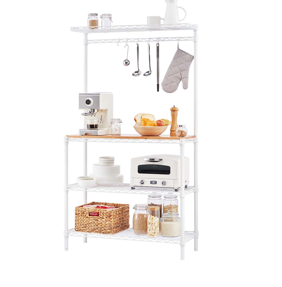 4 tier wire shelving unit custom