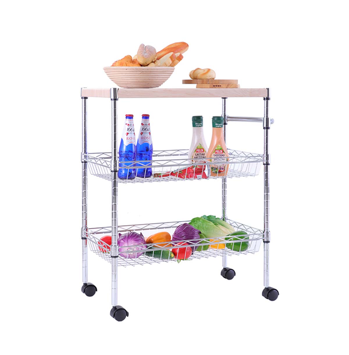 stainless steel wire shelf wall mounted