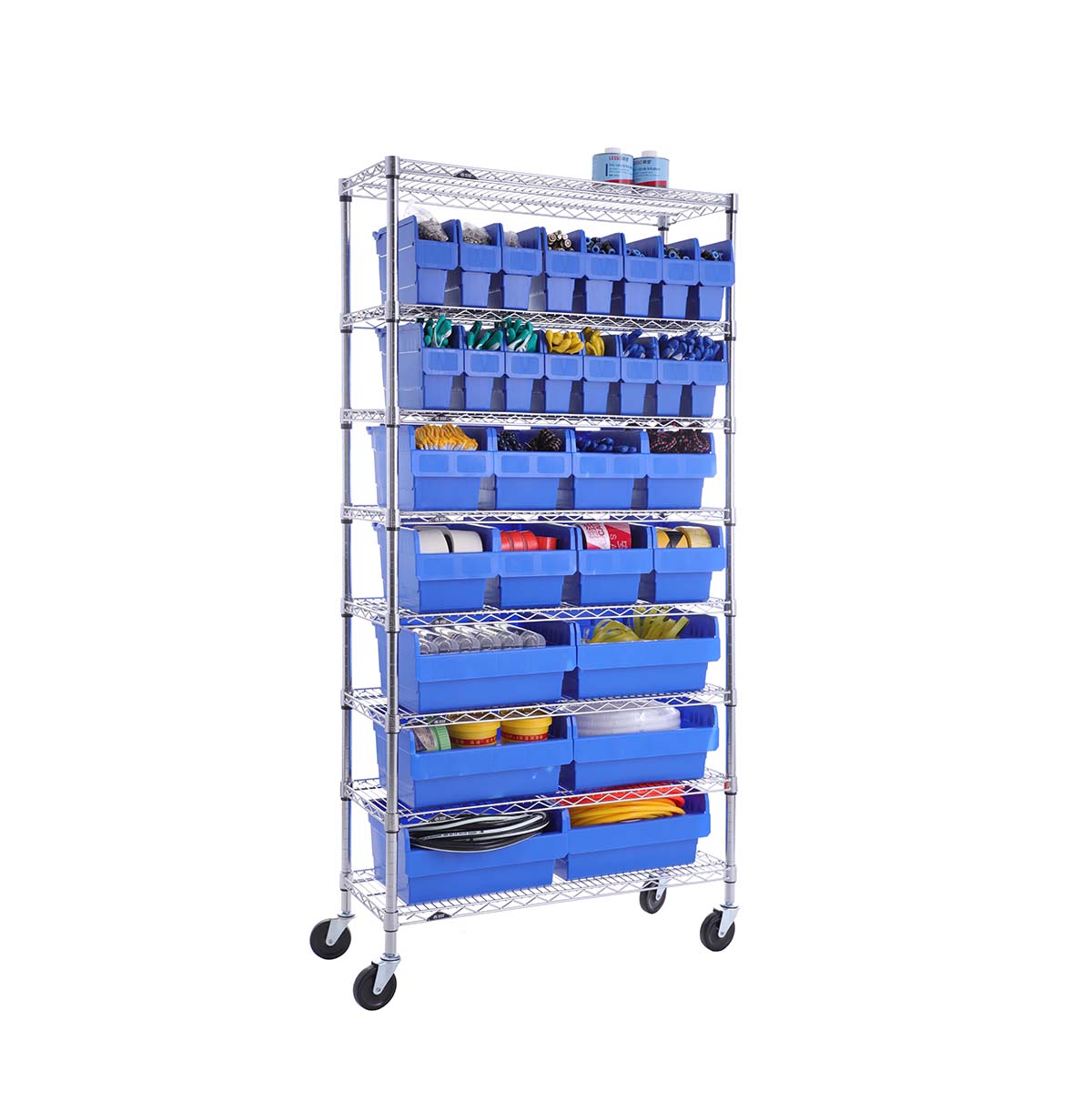 Wire Shelving for Industrial  Wire Rack with Basket  Heavy Duty Wire Shelving Unit