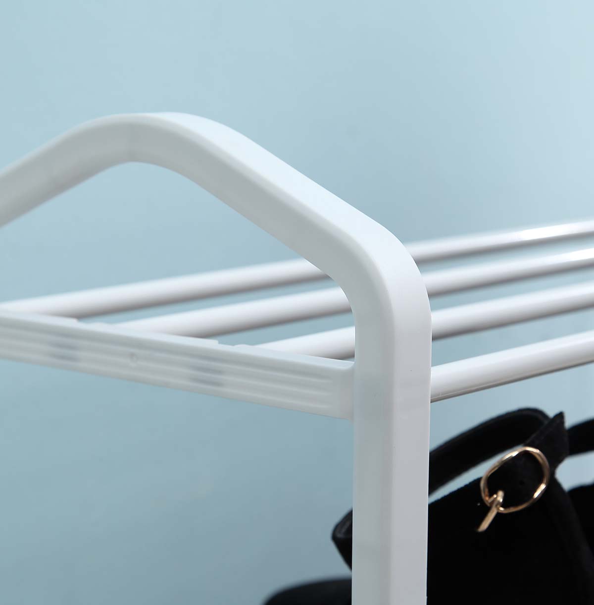 Metal Shoes Rack - white