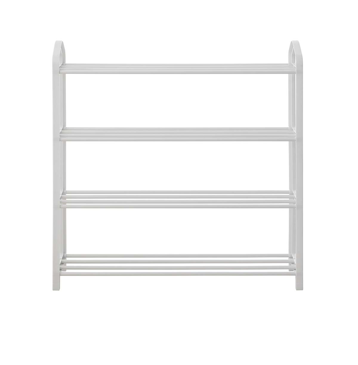 white wire shelving unit