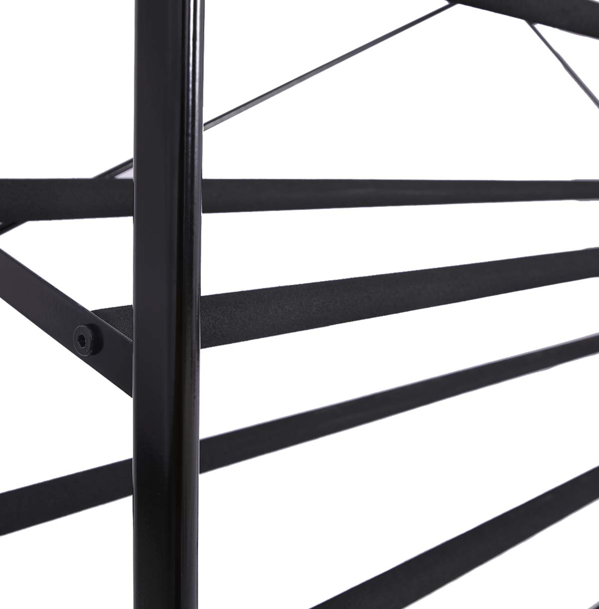 9-Tier Metal Shoes Rack - Black