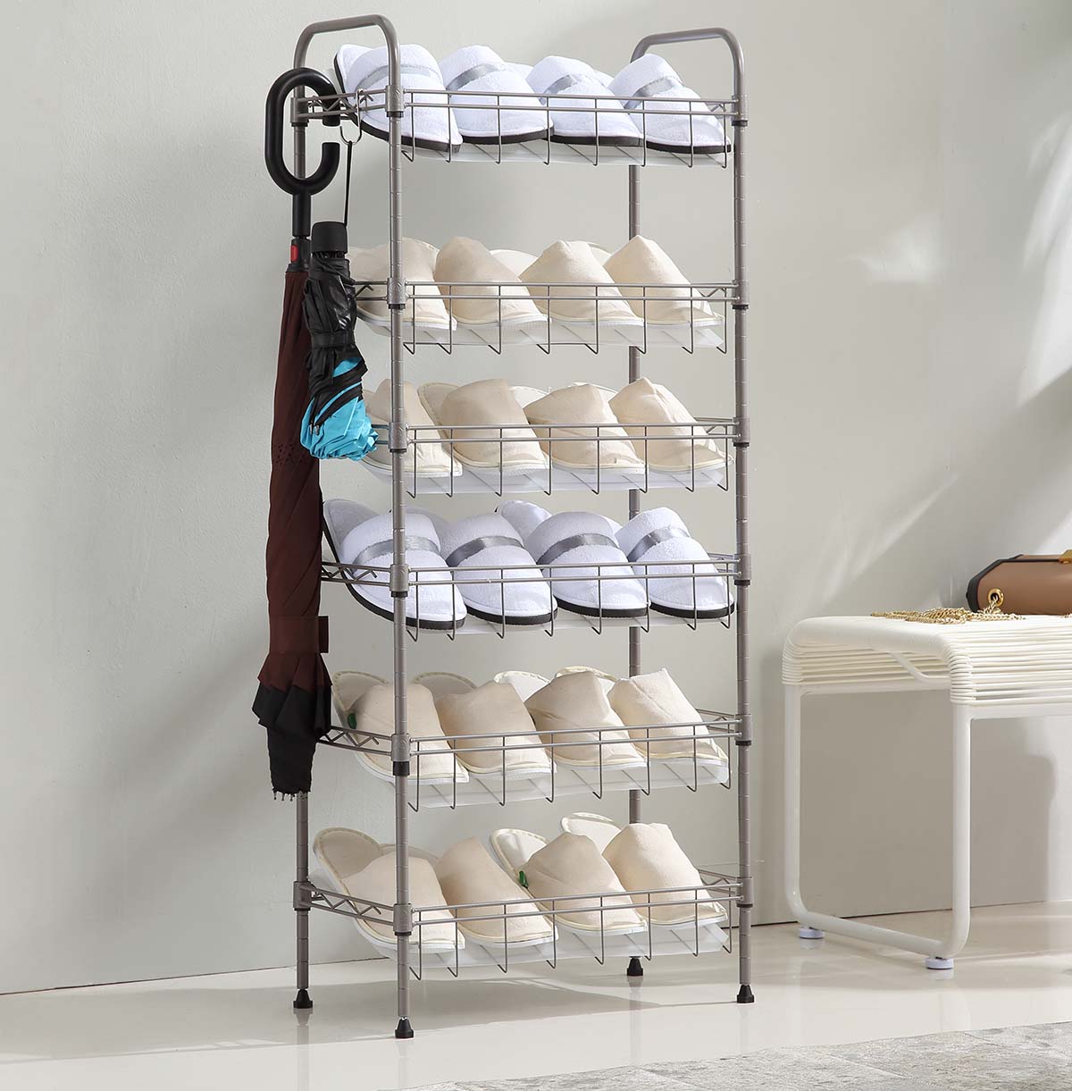 6-Tier Metal Shoes Rack