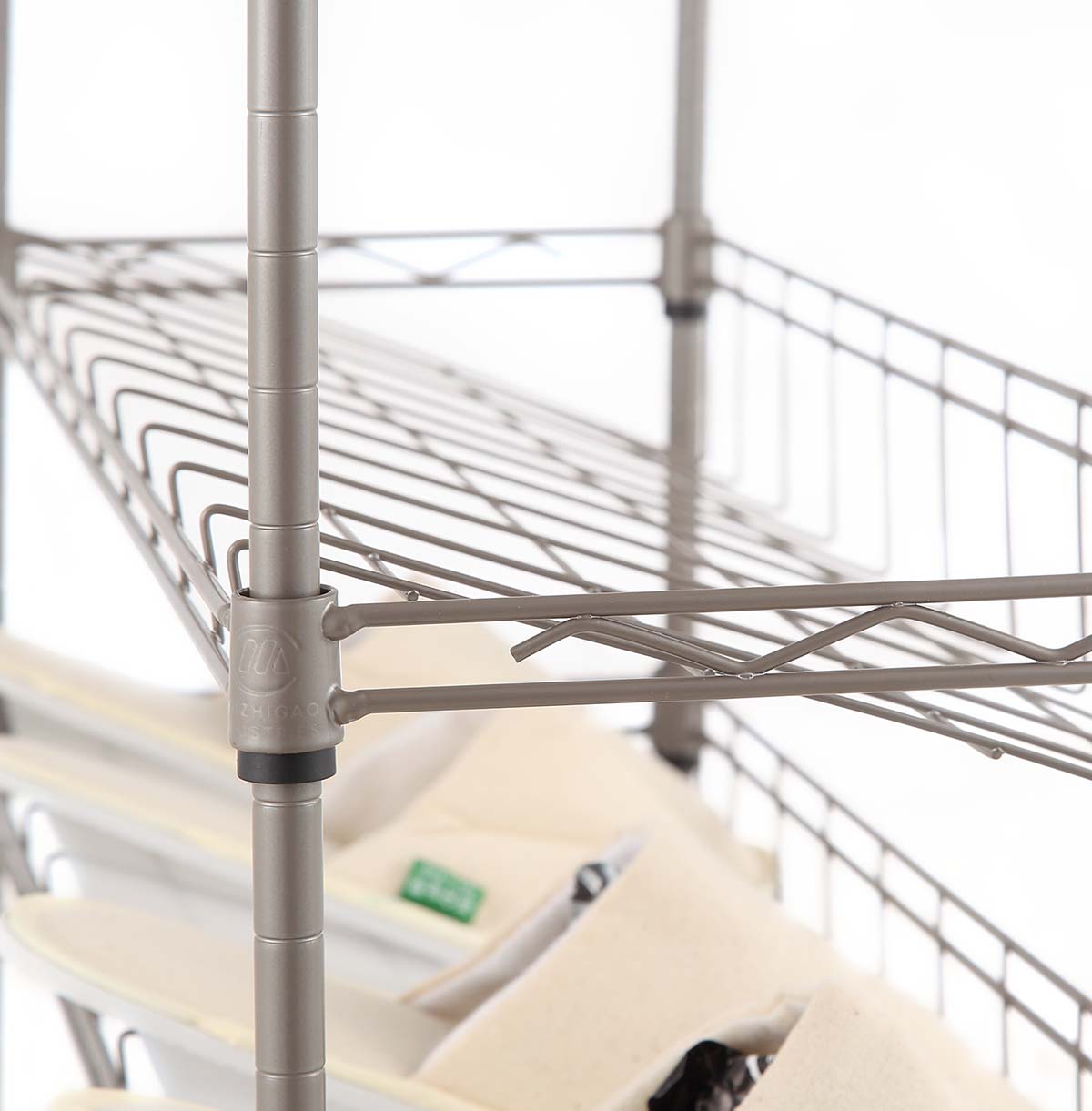 stainless steel wire shelf cart