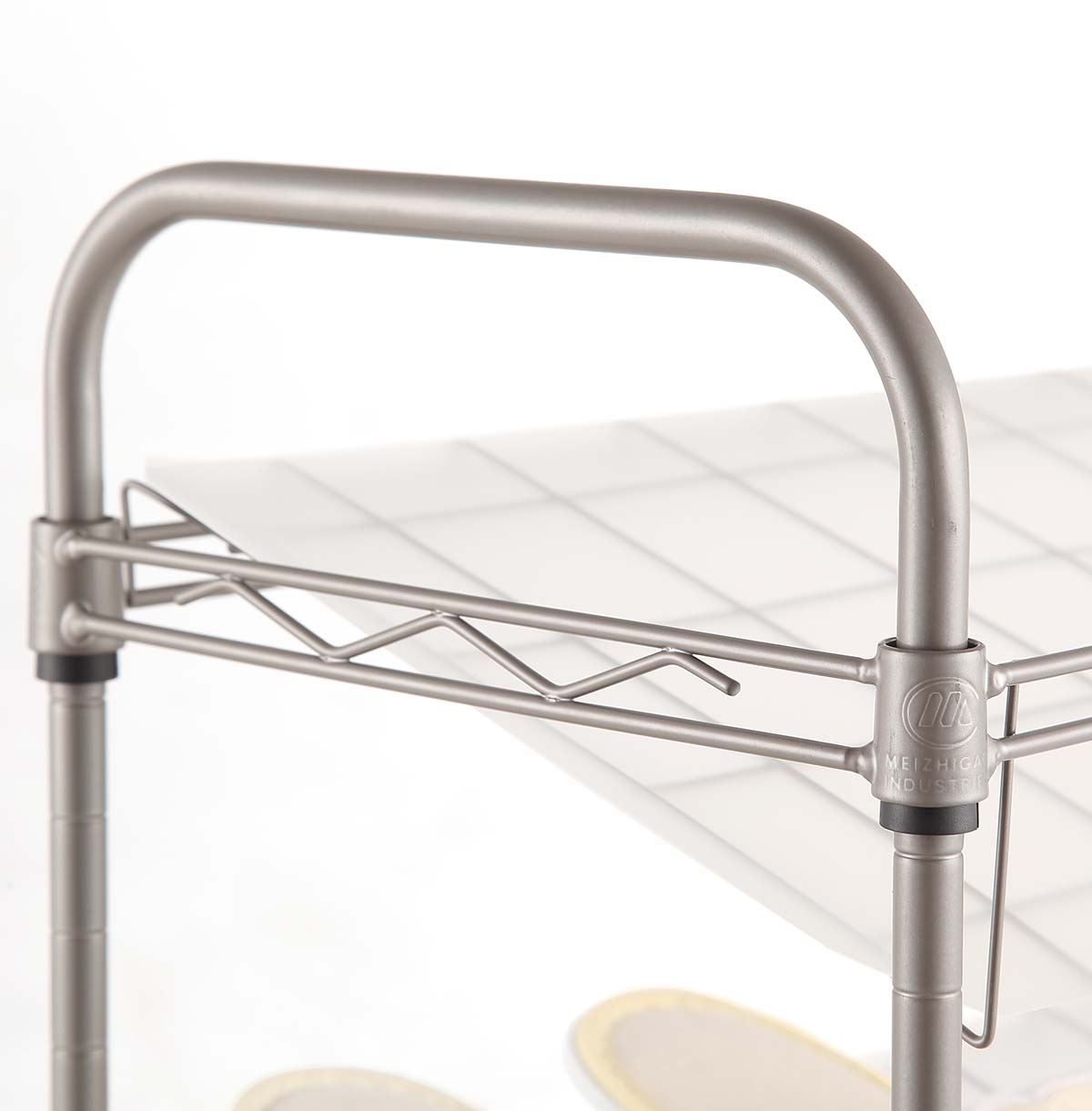 stainless steel wire shelf cart