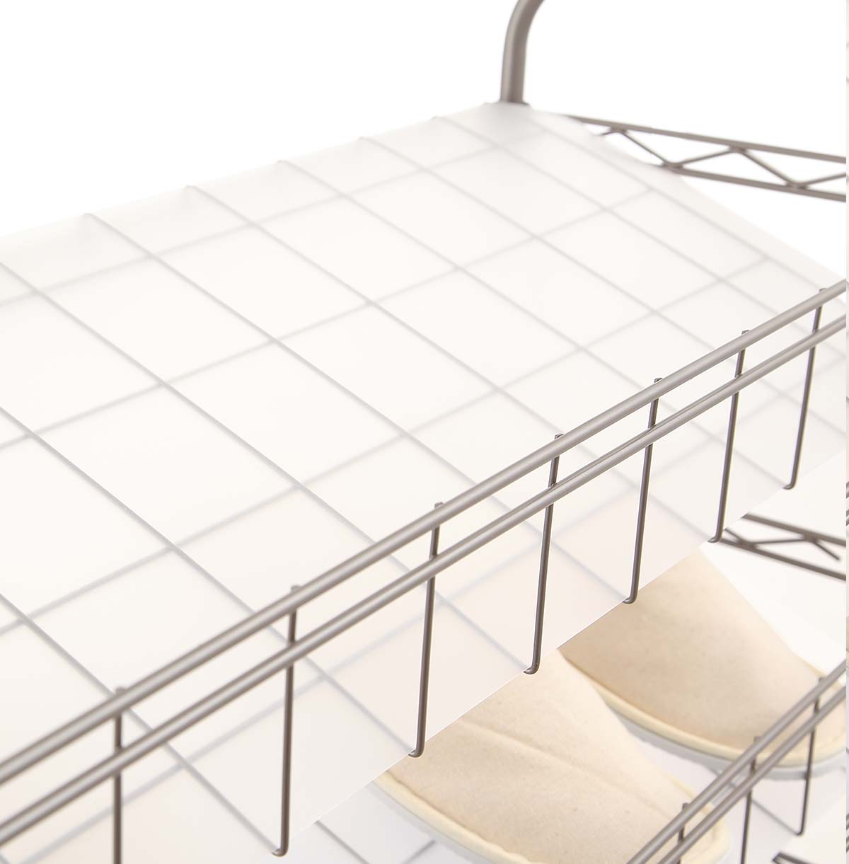 stainless steel wire shelf cart