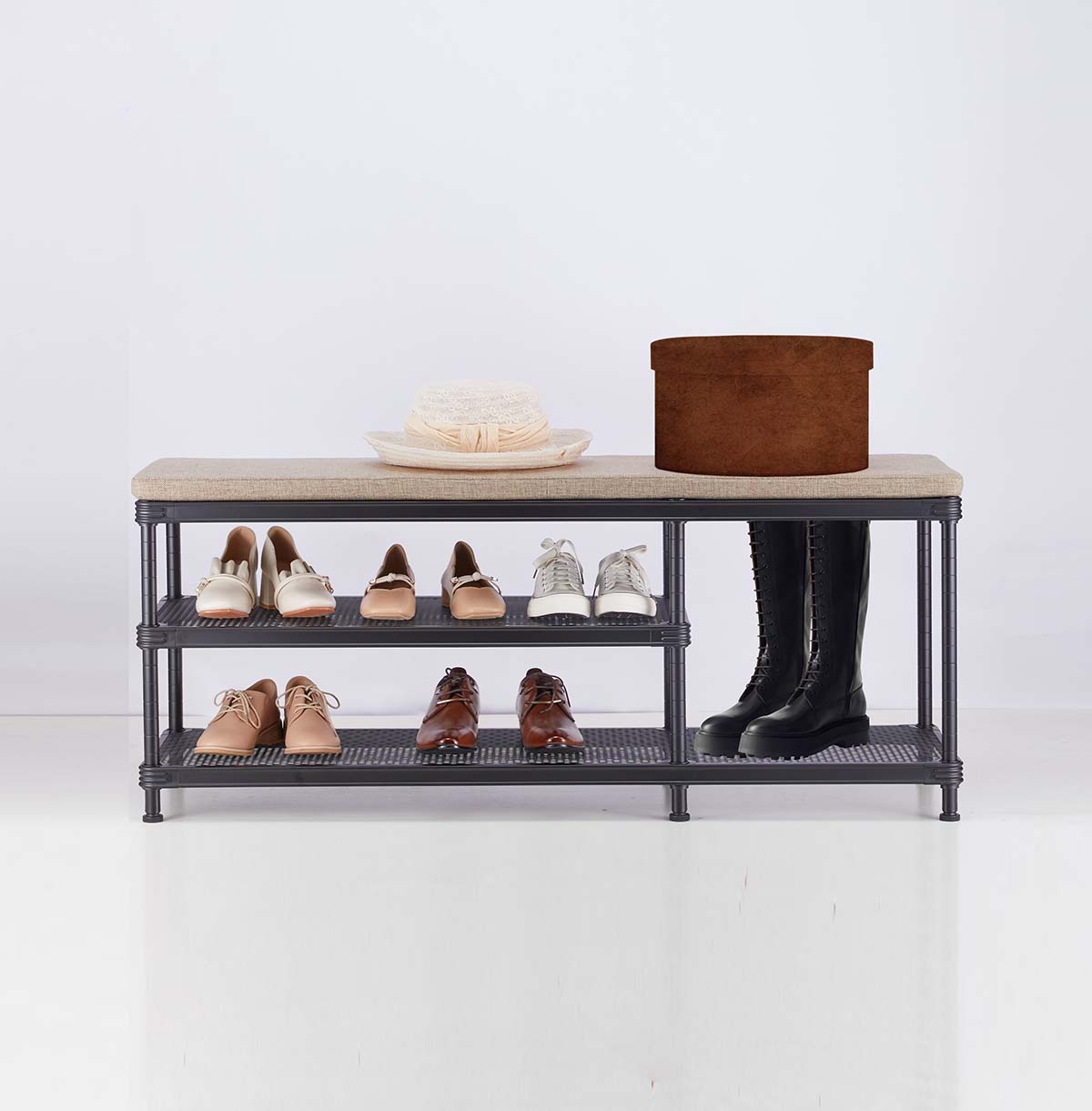 3 tier wire shelving unit custom