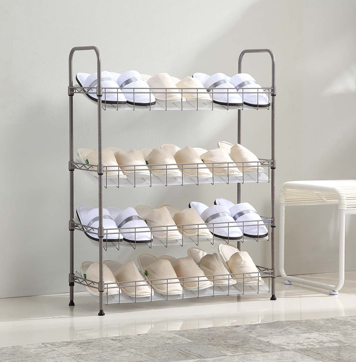 4 tier steel wire shelf maker