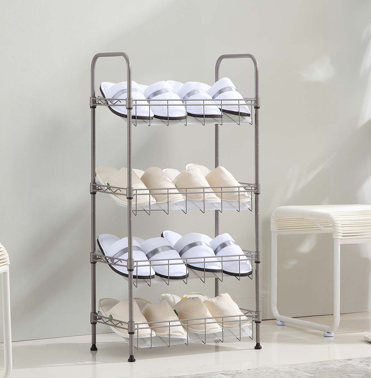 4 tier wire shelving unit custom