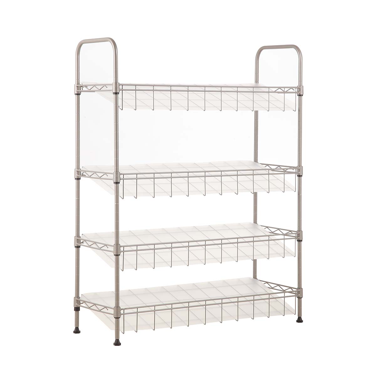 4 tier steel wire shelf manufacture