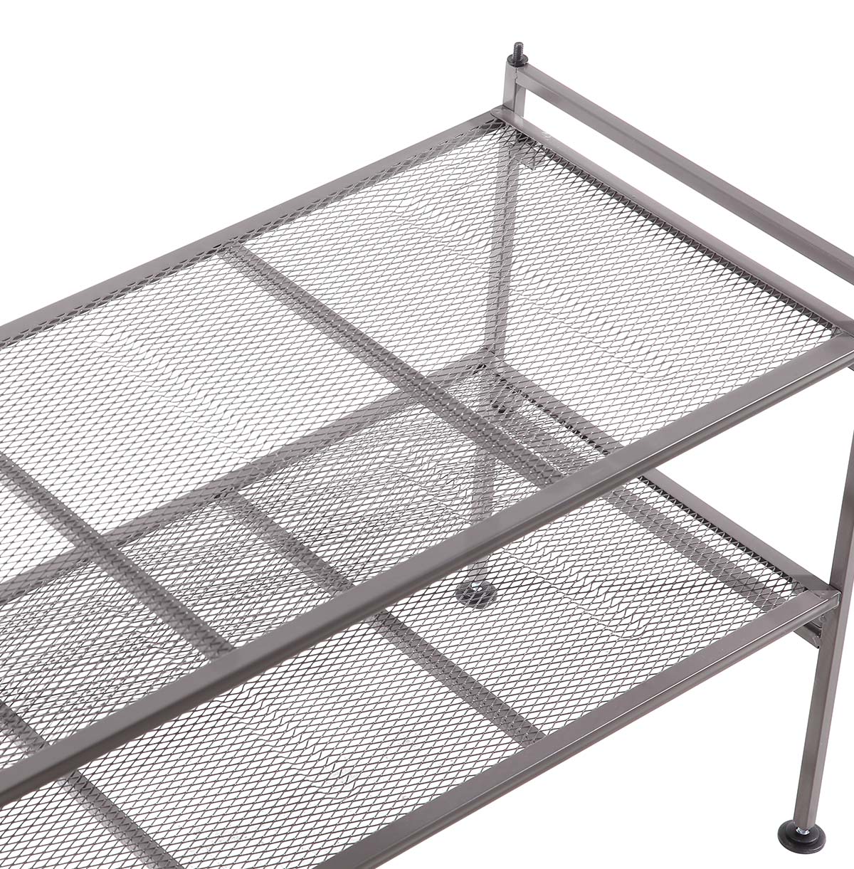 2-Tier Shoes Rack Shoe Shelf Storage Organizer With Mesh Shelves