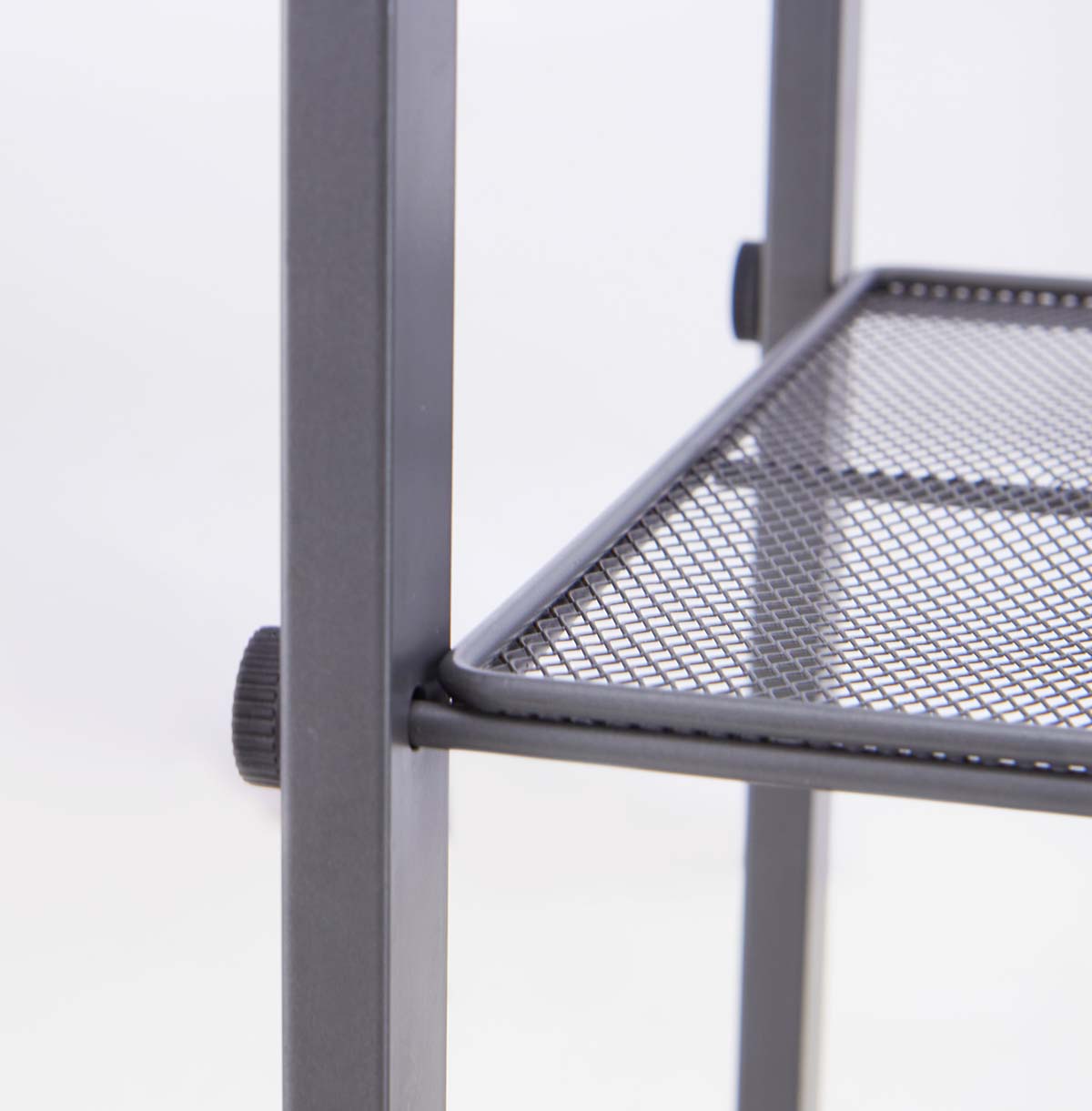 2-Tier Metal Shoe Rack with Mesh Shelves